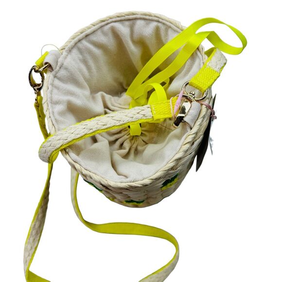 New Rachel Ashwell Pineapple Handbag Rattan Jute Crossbody North South Purse - Picture 4 of 16